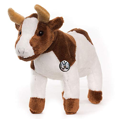 Kuh Kuscheltier braun-weiß stehend Plüschtier Rindvieh Heidi - Kuscheltiere*biz von Kuscheltiere.biz