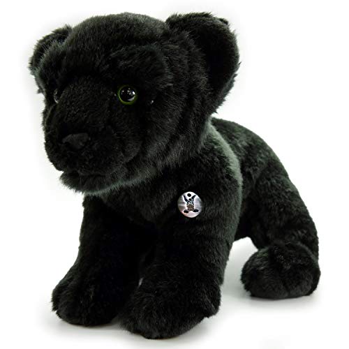 Leopard Kuscheltier Panther Baby schwarz Plüsch 34 cm * Taiga von Kuscheltiere.biz