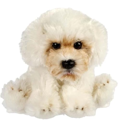 Malteser Doodle Kuscheltier Hund weiß Plüschtier Schnuffelhund INDY von Kuscheltiere.biz