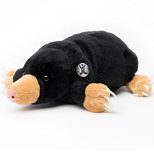 Maulwurf Kuscheltier schwarz 33 cm Wildtier Plüschtier MAULI - Kuscheltiere*biz von Kuscheltiere.biz