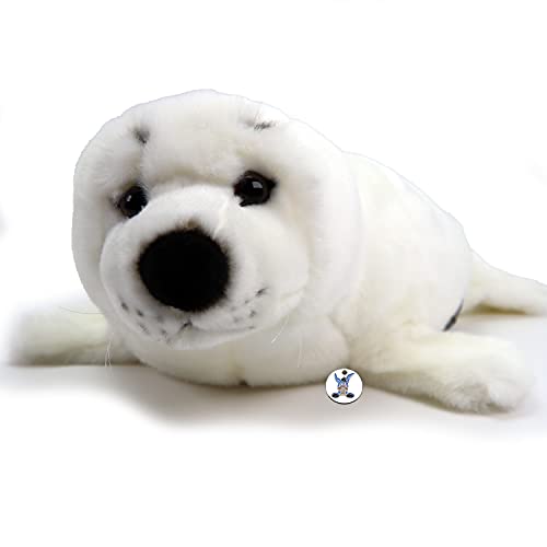 Robbe weiß Kuscheltier Bandrobbe Seehund Heuler Plüschtier SNORRE Robbe weiß Kuscheltier Bandrobbe Seehund Heuler Plüschtier SNORRE von Kuscheltiere.biz