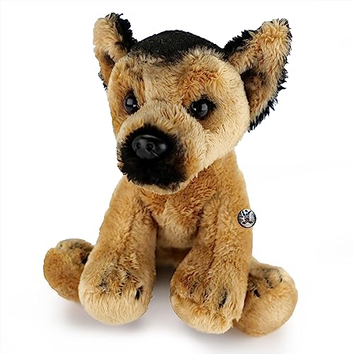 Schäferhund Kuscheltier Plüschhund Hund sitzend ARCO von Kuscheltiere.biz