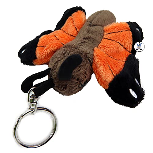 Schmetterling Amelina Plüsch-Schlüsselanhänger orange Plüschtier Kuscheltier Schmetterling Amelina Plüsch-Schlüsselanhänger orange Plüschtier Kuscheltier von Kuscheltiere.biz