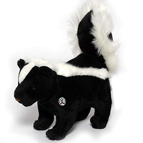 Stinktier Kuscheltier Skunk schwarz weiß stehend Plüschtier FUNKEY - Kuscheltiere*biz von Kuscheltiere.biz