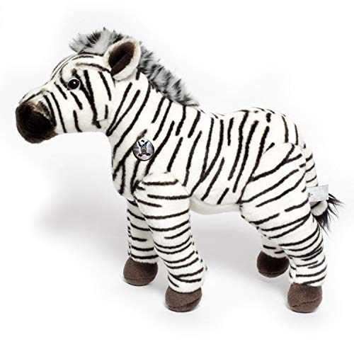 Zebra Kuscheltier stehend 33 cm Plüschtier Stofftier * ZEBBY von Kuscheltiere.biz