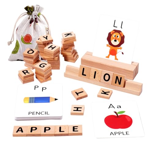 Kustimantu Alphabet-Matching-Spiel, Buchstaben-Rechtschreibspiel - Doppelseitige Buchstabenkarten, Alphabet-Rechtschreibspielzeug,Englische Wörter Lernen, Entwicklungsspielzeug für Vorschulkinder für Kustimantu Alphabet-Matching-Spiel, Buchstaben-Rechtschreibspiel - Doppelseitige Buchstabenkarten, Alphabet-Rechtschreibspielzeug,Englische Wörter Lernen, Entwicklungsspielzeug für Vorschulkinder für von Kustimantu