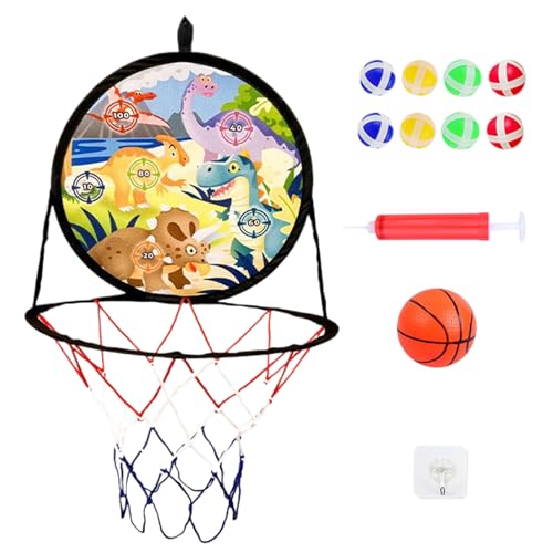 Kustimantu Basketball, tragbar, 2 in 1 – Darts für Kinder mit Basketball, sicheres Brettspiel für Innen-Sportausrüstung und Geschenke zum Geburtstag, und Mädchen von Kustimantu