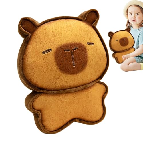 Kustimantu Capybara gefülltes Kissen, Capybara Plüsch -Wurfkissen,Cartoon Stoffed Doll Throw Pillow - Plüsch Stoff Home Dekoration für Couch, Wohnzimmer, Kinderzimmer, Auto und Schlafzimmer von Kustimantu