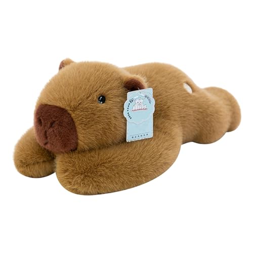 Kustimantu Gefüllte Capybara, Capybara Plüsch - 11.81in niedliche Capybara Sticky Plüschspielzeug | Zimmerdekoration, huggierbare weiche Tierpuppe, Kissen für Wohnzimmer Schlafzimmer werfen von Kustimantu