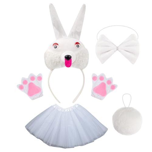 Kustimantu Hasenkostüm, Osterhasenohren,Bunny -Outfit - Komfortable verstellbare Kaninchenkleidung für Cosplay -Halloween -Partys Osterfeiern Anime -Konventionen Kustimantu Hasenkostüm, Osterhasenohren,Bunny -Outfit - Komfortable verstellbare Kaninchenkleidung für Cosplay -Halloween -Partys Osterfeiern Anime -Konventionen von Kustimantu
