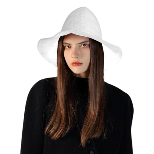 Kustimantu Hexenhut Kostüm - Gestrickter Spitzhut Für Damen Kostümzubehör - Leichtes Kopfbekleidungs Verkleidungszubehör Für Herren Erwachsene Feste Maskenbälle Bühnenauftritte von Kustimantu