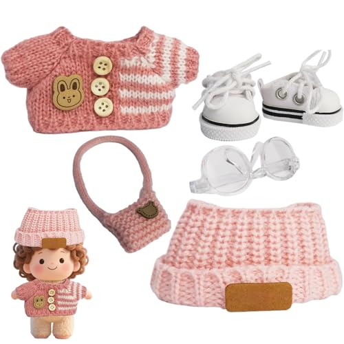 Kustimantu Puppenkleidung | Häkelset Für Puppenzubehör | Modekleidung Halskette Schuhe Brille Für Kreatives Rollenspiel Kinder Geburtstagsgeschenk Kustimantu Puppenkleidung | Häkelset Für Puppenzubehör | Modekleidung Halskette Schuhe Brille Für Kreatives Rollenspiel Kinder Geburtstagsgeschenk von Kustimantu