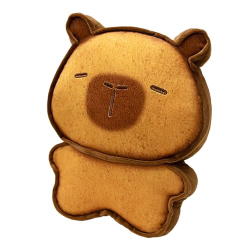 Kustimantu Toast gefüllte Tier, niedlicher Toast Plüsch | Lustiger Cartoon Toast Kätzchen Capybara Plüschpuppe - Home Decor Schöne gefüllte Puppenanhänger, entzückendes Kissen für Bettsofa von Kustimantu