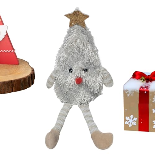 Kustimantu Weihnachtsplüschtier | Weiche Baumpuppe gefüllt mit Plüsch – Figuren festliches Spiel für Reisen im Innenbereich Zuhause Kinder Dekoration Schreibtisch und Spielzeit von Kustimantu