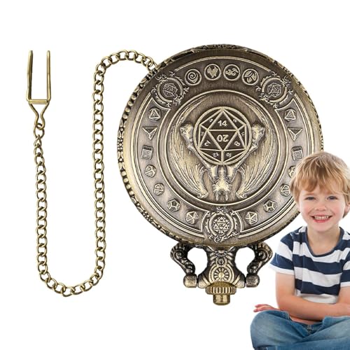 Kustimantu Würfelset Taschenuhr, Taschenuhrengehäuse Würfelset, Rollenspiel-Würfel-Set, Retro-Metallwürfelset für Rollenspiele und Tabletop-Spiele, polyedrische Spielunterhaltungswürfel Kustimantu Würfelset Taschenuhr, Taschenuhrengehäuse Würfelset, Rollenspiel-Würfel-Set, Retro-Metallwürfelset für Rollenspiele und Tabletop-Spiele, polyedrische Spielunterhaltungswürfel von Kustimantu