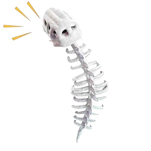 Kustimantu saurierkopf Kostüm | Schädel Kopfschmuck und Rückgrat Kostüm für Erwachsene Halloween Verkleidung - Halloween Verkleidung für Feste Rollenspiel und Auftritte von Kustimantu