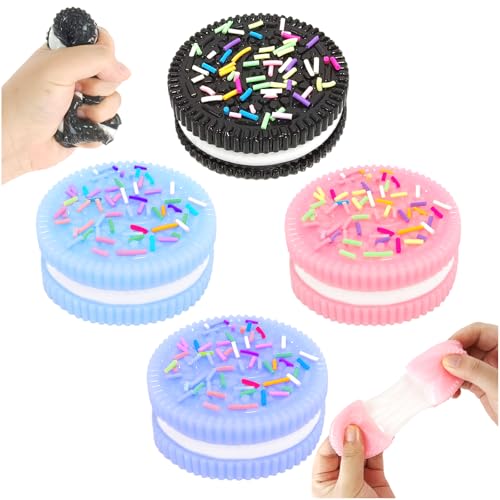 KutaKuta 6 Stück Taba Squishy, Keks Stressabbauspielzeug Fufu Squishy für Kinder und Erwachsene, Sticky Biscuit Stress Relief Toy, Ultraweiches Dekompressions Entlüftungsspielzeug für Stressabbau von KutaKuta