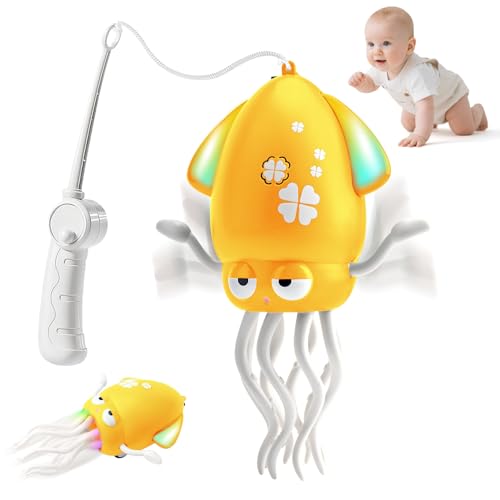 KutaKuta Electric Dancing Octopus Toy, 2025 Neueste Tanzender Oktopus Spielzeug mit Licht, Musik und Angelrute, Krake Krabbelspielzeug mit Automatisch Hindernisvermeidung für Junge Mädchen KutaKuta Electric Dancing Octopus Toy, 2025 Neueste Tanzender Oktopus Spielzeug mit Licht, Musik und Angelrute, Krake Krabbelspielzeug mit Automatisch Hindernisvermeidung für Junge Mädchen von KutaKuta