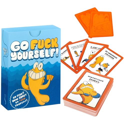 Go Fish Kartenspiel für Erwachsene, 48 Karten/Sets Kartenspiele für Erwachsene, Lustige und unterhaltsame Kartenspiele für 2-8 Spieler von KutaKuta