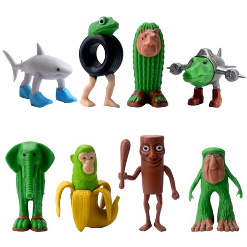KutaKuta Italian Brainrot Figuren Set - 8 Stück Tung Tung Tung Tung Sahur & Tralalero Tralala Figure, Creative Brainrot Figuren Schreibtisch Dekoration für Sammler, Geschenke für Freunde von KutaKuta