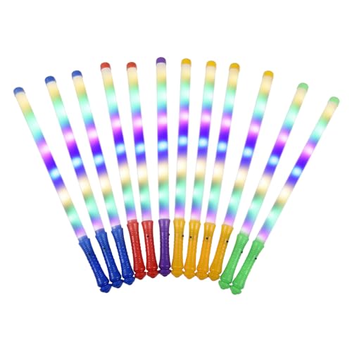 Kuuleyn 12 Pack Konzert farbige helle Sticks, blinkende helle Lichtstäbe mit 3 Modi leuchten in der Dark Party Supplies für Geburtstagskonzerte Weihnachtsheiler -Halloween Kuuleyn 12 Pack Konzert farbige helle Sticks, blinkende helle Lichtstäbe mit 3 Modi leuchten in der Dark Party Supplies für Geburtstagskonzerte Weihnachtsheiler -Halloween von Kuuleyn