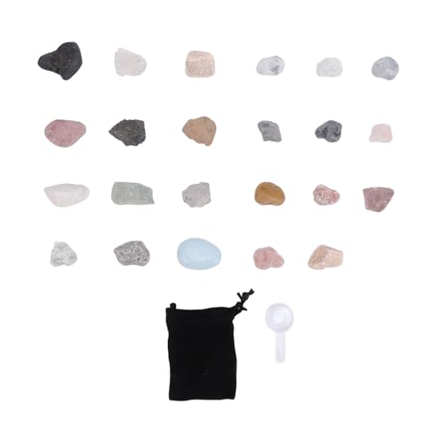 Kuuleyn 23-teilige Blindbox für die Weihnachtsgesteinssammlung, Gesteins- und Mineraliensammlung, Natur-Zarte Gesteins- und Mineraliensammlung, Steinexemplar, Weihnachten Kuuleyn 23-teilige Blindbox für die Weihnachtsgesteinssammlung, Gesteins- und Mineraliensammlung, Natur-Zarte Gesteins- und Mineraliensammlung, Steinexemplar, Weihnachten von Kuuleyn