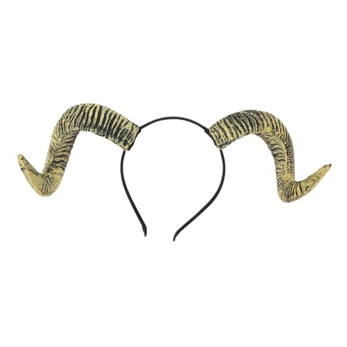 Kuuleyn Halloween Devil Horns Head Schnalle Tanzzubehör Foto Performance Dekoration Requisiten Hörner Stirnband, Schafstadband exquisit einzigartiges lustiges Halloween Cosplay Kuuleyn Halloween Devil Horns Head Schnalle Tanzzubehör Foto Performance Dekoration Requisiten Hörner Stirnband, Schafstadband exquisit einzigartiges lustiges Halloween Cosplay von Kuuleyn