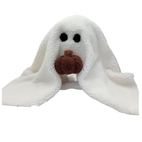 Kuuleyn Halloween Ghost Plush Pillow Doll,Ghost with Pumpkin Cute PP Cotton Stuffed Throw Pillow for Festive Party Haunted House Decor von Kuuleyn