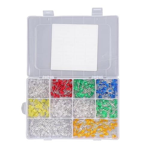 Leichte emittierende Dioden LED -Schaltkreis Kit Kuuleyn 500pcs 5mm LED LED Light Diode Weiß warmes weißes rot grün blau gelb rosa gelb grün lila orange led led led diode mit Leichte emittierende Dioden LED -Schaltkreis Kit Kuuleyn 500pcs 5mm LED LED Light Diode Weiß warmes weißes rot grün blau gelb rosa gelb grün lila orange led led led diode mit von Kuuleyn