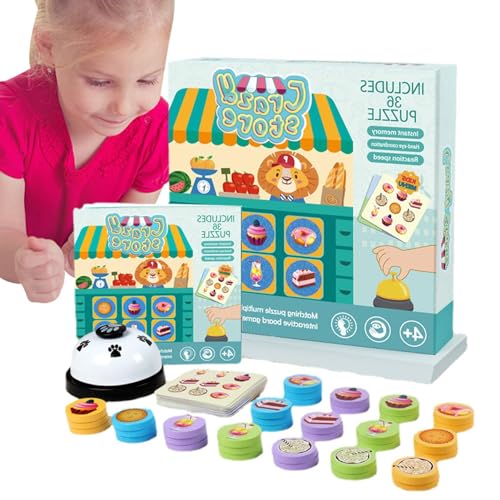 Kuxiptin Passendes Memory-Spiel für Kinder - Essensbrett-Memory-Spiel für Kinder,Pädagogisches Vorschulspielzeug zum Erlernen der Feinmotorik für Kleinkinder, Jungen und Mädchen von Kuxiptin