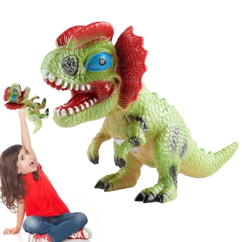 Weiches Dinosaurierspielzeug, Sound-Dinosaurierspielzeug - Realistisches quietschendes Dinosaurierspielzeug aus Gummi mit Sound | Fallsicheres Dinosaurierspielzeug für Dinosaurier-Partygeschenke und W von Kuxiptin