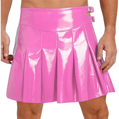 Kvysinly Männliches Gladiatorenleder-Kilt Kostüm für Halloween Karneval Römische Gladiatorenkostüm Themeparty Clubwear Rosa 3XL Kvysinly Männliches Gladiatorenleder-Kilt Kostüm für Halloween Karneval Römische Gladiatorenkostüm Themeparty Clubwear Rosa 3XL von Kvysinly