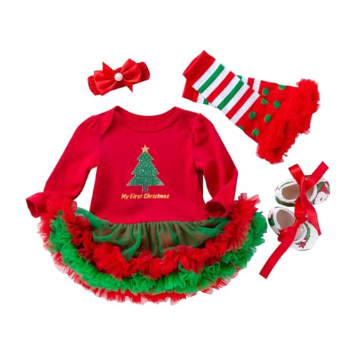 Weihnachtspulli Kinder Baby Kleidung Babyspielzeug 0 6 Monate Babykleidung Fuer Maedchen Geschenk Neugeborene Weihnachten Mein Erstes Outfit Kostü von Kwatieh