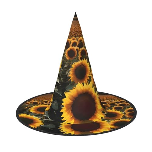 Kwjsdfea Bauernhof-Sonnenblumen-Druck, vielseitiger Halloween-Hut, Hexenhut für Damen, Herren, Erwachsene, lustige und stilvolle Halloween-Party-Dekoration, 1 Stück Kwjsdfea Bauernhof-Sonnenblumen-Druck, vielseitiger Halloween-Hut, Hexenhut für Damen, Herren, Erwachsene, lustige und stilvolle Halloween-Party-Dekoration, 1 Stück von Kwjsdfea
