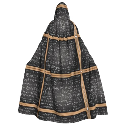 Kwjsdfea Dicker Kapuzenumhang für Erwachsene, Unisex, Satin, Cosplay, Halloween, Weihnachten, Party, Kostüm, Schulmathematik-Druck Kwjsdfea Dicker Kapuzenumhang für Erwachsene, Unisex, Satin, Cosplay, Halloween, Weihnachten, Party, Kostüm, Schulmathematik-Druck von Kwjsdfea