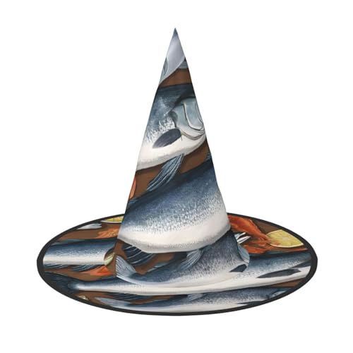 Kwjsdfea Fischköder – vielseitiger Halloween-Hut, Hexenhut für Damen, Herren, Erwachsene, lustige und stilvolle Halloween-Party-Dekoration, 1 Stück Kwjsdfea Fischköder – vielseitiger Halloween-Hut, Hexenhut für Damen, Herren, Erwachsene, lustige und stilvolle Halloween-Party-Dekoration, 1 Stück von Kwjsdfea