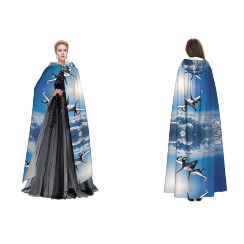 Kwjsdfea Kapuzenumhang für Erwachsene, Unisex, Satin, Cosplay, Halloween, Weihnachten, Party, Kostüm, Flugzeugkampfjets bedruckt Kwjsdfea Kapuzenumhang für Erwachsene, Unisex, Satin, Cosplay, Halloween, Weihnachten, Party, Kostüm, Flugzeugkampfjets bedruckt von Kwjsdfea