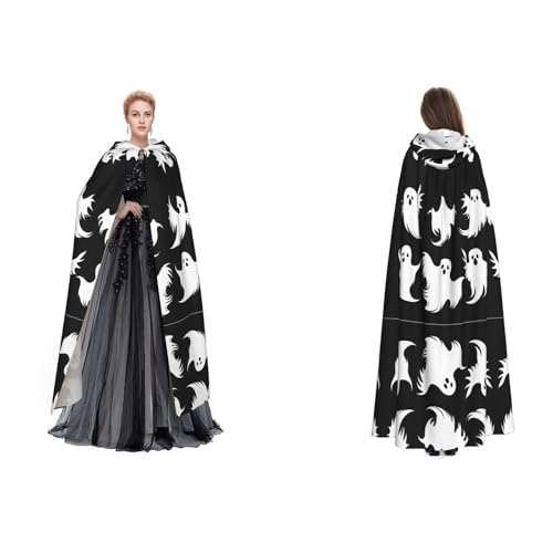Kwjsdfea Kapuzenumhang für Erwachsene, Unisex, Satin, Cosplay, Halloween, Weihnachten, Party, Kostüm, Halloween, Gothic, bedruckt Kwjsdfea Kapuzenumhang für Erwachsene, Unisex, Satin, Cosplay, Halloween, Weihnachten, Party, Kostüm, Halloween, Gothic, bedruckt von Kwjsdfea