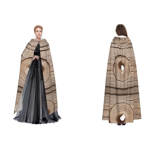 Kwjsdfea Kapuzenumhang für Erwachsene, Unisex, Satin, Cosplay, Halloween, Weihnachten, Party, Kostüm, Holzmaserung bedruckt Kwjsdfea Kapuzenumhang für Erwachsene, Unisex, Satin, Cosplay, Halloween, Weihnachten, Party, Kostüm, Holzmaserung bedruckt von Kwjsdfea