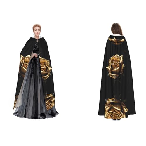 Kwjsdfea Kapuzenumhang für Erwachsene, Unisex, Satin, Cosplay, Halloween, Weihnachten, Party, Verkleidung, Kostüme, Goldrosen Kwjsdfea Kapuzenumhang für Erwachsene, Unisex, Satin, Cosplay, Halloween, Weihnachten, Party, Verkleidung, Kostüme, Goldrosen von Kwjsdfea
