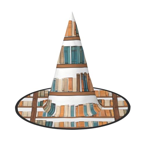 Kwjsdfea Lustige Bücherregal-Kollektion und Leiter, vielseitiger Halloween-Hut, Hexenhut für Damen, Herren, Erwachsene, lustige und stilvolle Halloween-Party-Dekoration, 1 Stück Kwjsdfea Lustige Bücherregal-Kollektion und Leiter, vielseitiger Halloween-Hut, Hexenhut für Damen, Herren, Erwachsene, lustige und stilvolle Halloween-Party-Dekoration, 1 Stück von Kwjsdfea