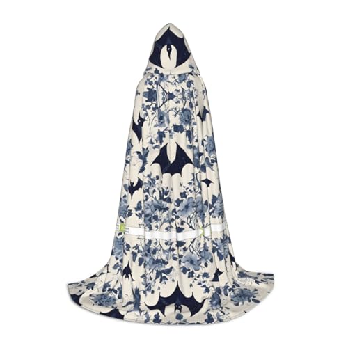 Kwjsdfea Mittelgroßer Halloween-Umhang für Teenager, gruseliges Kostüm, Kapuzenumhang für Halloween-Party, Verkleidung – Fledermausmuster-Druck Kwjsdfea Mittelgroßer Halloween-Umhang für Teenager, gruseliges Kostüm, Kapuzenumhang für Halloween-Party, Verkleidung – Fledermausmuster-Druck von Kwjsdfea