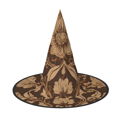 Kwjsdfea Set mit kunstvollem Blumendruck, vielseitiger Halloween-Hut, Hexenhut für Damen, Herren, Erwachsene, lustige und stilvolle Halloween-Party-Dekoration, 1 Stück Kwjsdfea Set mit kunstvollem Blumendruck, vielseitiger Halloween-Hut, Hexenhut für Damen, Herren, Erwachsene, lustige und stilvolle Halloween-Party-Dekoration, 1 Stück von Kwjsdfea