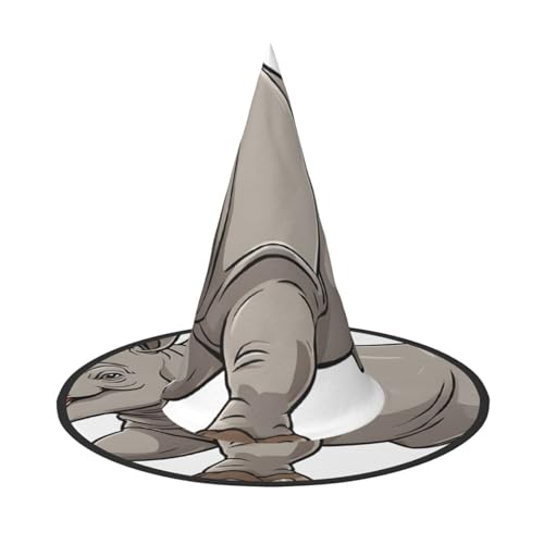 Kwjsdfea Tiernashorn – vielseitiger Halloween-Hut, Hexenhut für Damen, Herren, Erwachsene, lustige und stilvolle Halloween-Party-Dekoration, 1 Stück Kwjsdfea Tiernashorn – vielseitiger Halloween-Hut, Hexenhut für Damen, Herren, Erwachsene, lustige und stilvolle Halloween-Party-Dekoration, 1 Stück von Kwjsdfea