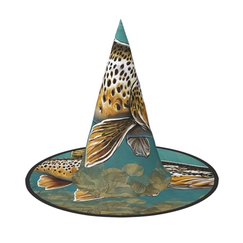 Kwjsdfea Vielseitiger Halloween-Hut, Hexenhut für Damen, Herren, Erwachsene, lustige und stilvolle Halloween-Party-Dekoration, 1 Stück Kwjsdfea Vielseitiger Halloween-Hut, Hexenhut für Damen, Herren, Erwachsene, lustige und stilvolle Halloween-Party-Dekoration, 1 Stück von Kwjsdfea