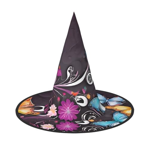 Kwjsdfea Vielseitiger Halloween-Hut, Hexenhut für Damen, Herren, Erwachsene, lustige und stilvolle Halloween-Party-Dekoration, 1 Stück Kwjsdfea Vielseitiger Halloween-Hut, Hexenhut für Damen, Herren, Erwachsene, lustige und stilvolle Halloween-Party-Dekoration, 1 Stück von Kwjsdfea