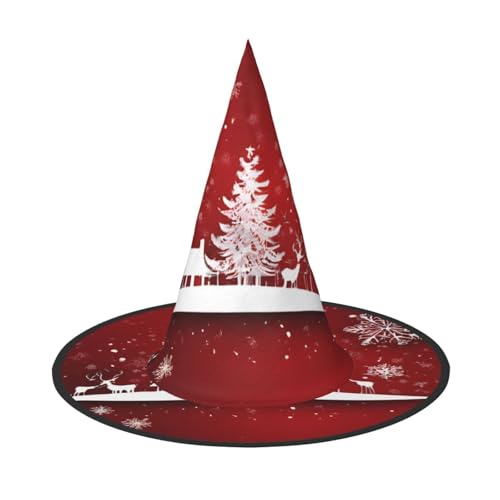 Kwjsdfea Vielseitiger Halloween-Hut mit Aufschrift "Happy New Year", Hexenhut für Damen, Herren, Erwachsene, lustige und stilvolle Halloween-Party-Dekoration, 1 Stück von Kwjsdfea