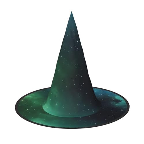 Kwjsdfea Vielseitiger Halloween-Hut mit Galaxie-Motiv, Hexenhut für Damen, Herren, Erwachsene, lustiger und stilvoller Halloween-Party-Dekor, 1 Stück von Kwjsdfea