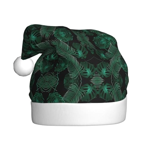 Kycvds Bananenblatt-grüne Weihnachtsmannmütze, Urlaub für Erwachsene, Unisex, Samt, Komfort, extra dicker Hut für Neujahr Kycvds Bananenblatt-grüne Weihnachtsmannmütze, Urlaub für Erwachsene, Unisex, Samt, Komfort, extra dicker Hut für Neujahr von Kycvds