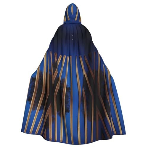 Kycvds Blue Line Kostüm für Erwachsene, Umhang mit Kapuze, lässiger Kapuzenmantel, Kapuzenmantel, Kapuzenjacke, Uniform von Kycvds